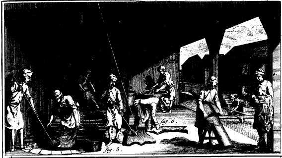 Chamoiseur - Travail de rivière - Encyclopédie de Diderot et d'Alembert